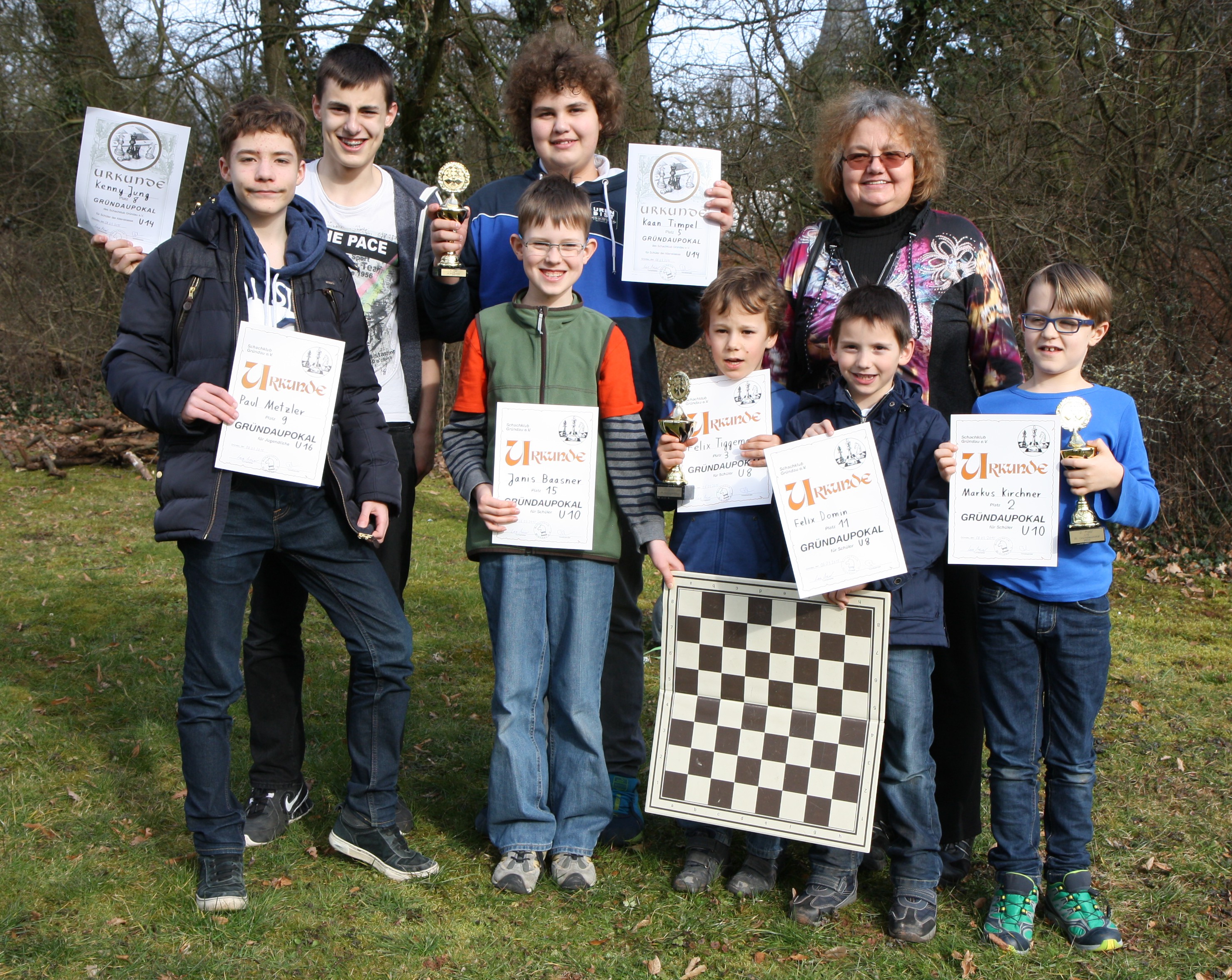 Junge Blitzer der Schachfreunde